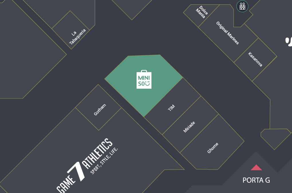 immagine mappa della posizione nel centro commerciale