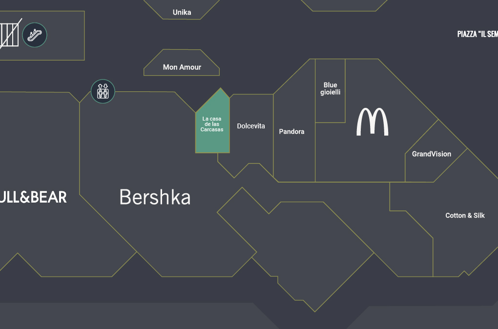 immagine mappa della posizione nel centro commerciale