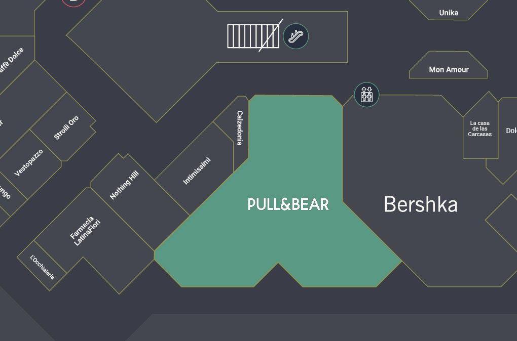 immagine mappa della posizione nel centro commerciale